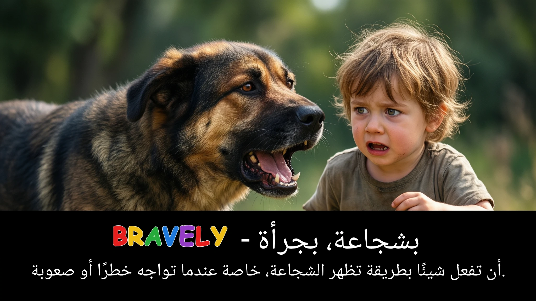 Arabic Illustration for bravely